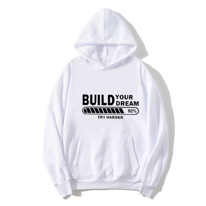 Kvinnors hoodie med modern text och bekväm passform Mirla-Eva Jonsson