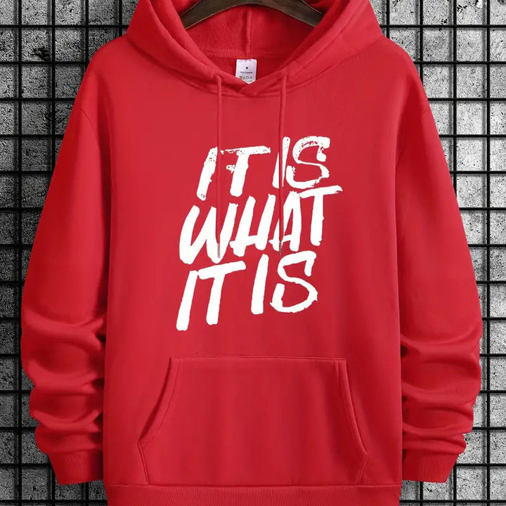 Kvinnors hoodie med modern textning och bekväm passform Mirla-Eva Jonsson