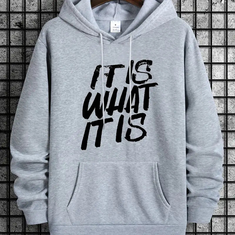 Kvinnors hoodie med modern textning och bekväm passform Mirla-Eva Jonsson