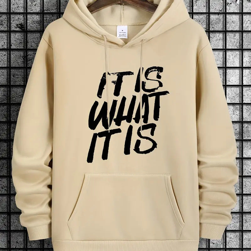 Kvinnors hoodie med modern textning och bekväm passform Mirla-Eva Jonsson