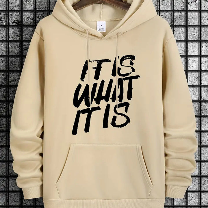 Kvinnors hoodie med modern textning och bekväm passform Mirla-Eva Jonsson