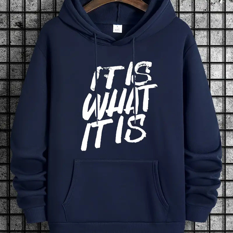 Kvinnors hoodie med modern textning och bekväm passform Mirla-Eva Jonsson