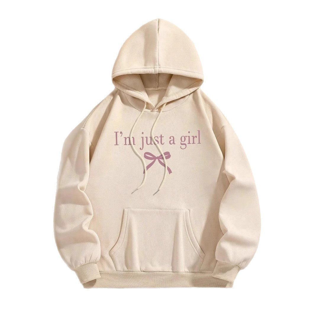 Kvinnors hoodie med modern tryck och klassisk passform Mirla-Eva Jonsson