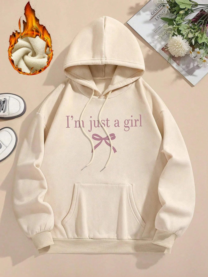 Kvinnors hoodie med modern tryck och klassisk passform Mirla-Eva Jonsson