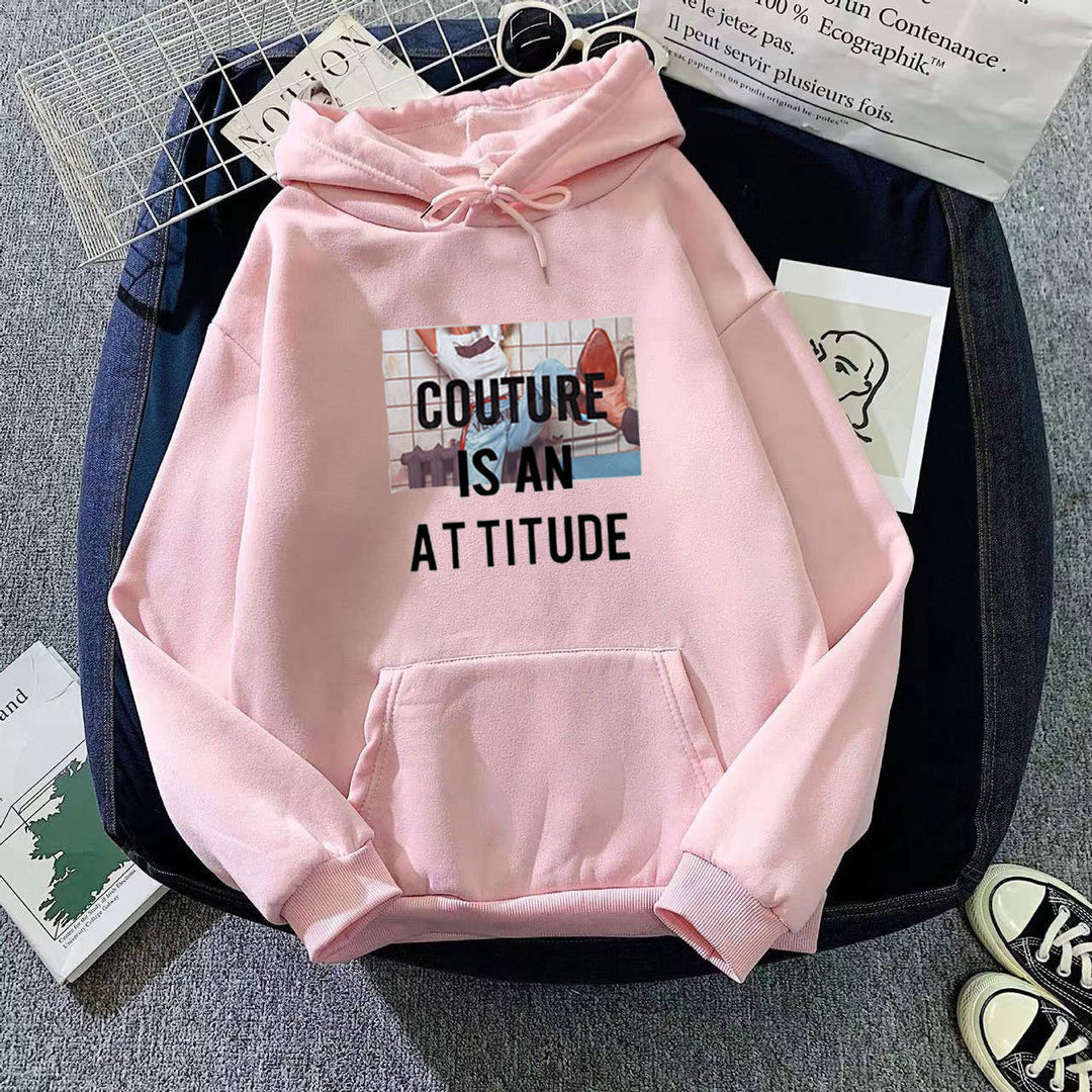 Kvinnors hoodie med modern uttalandedesign Mirla-Eva Jonsson
