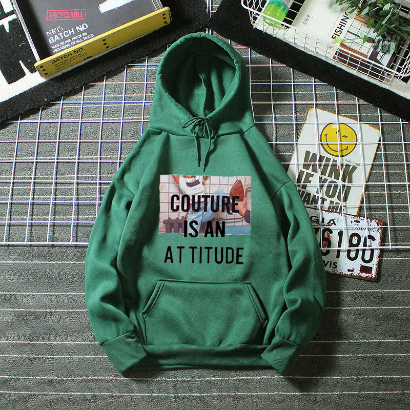 Kvinnors hoodie med modern uttalandedesign Mirla-Eva Jonsson