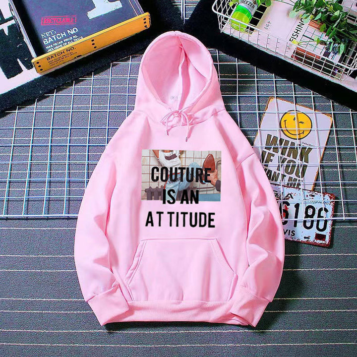 Kvinnors hoodie med modern uttalandedesign Mirla-Eva Jonsson