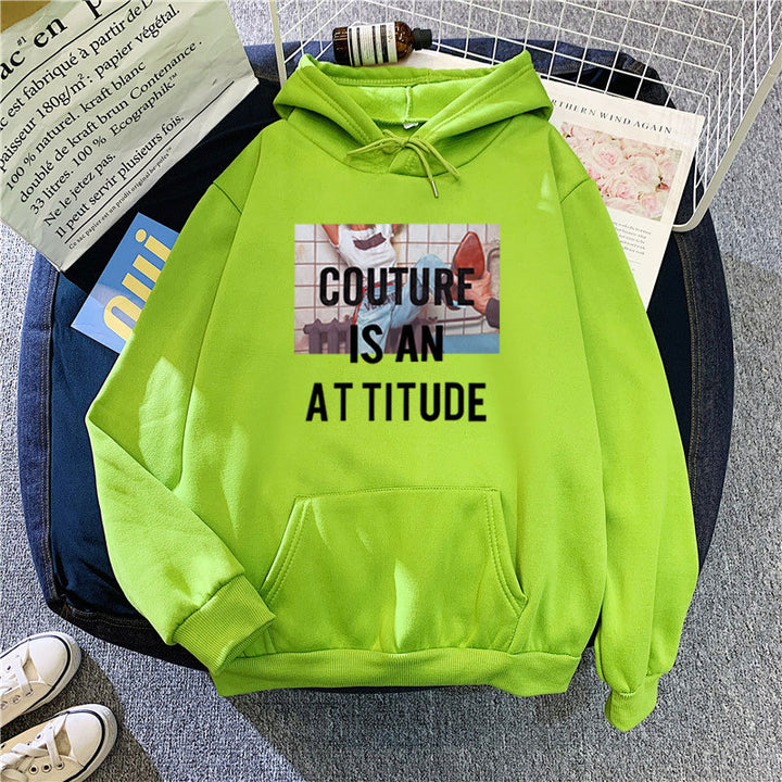 Kvinnors hoodie med modern uttalandedesign Mirla-Eva Jonsson