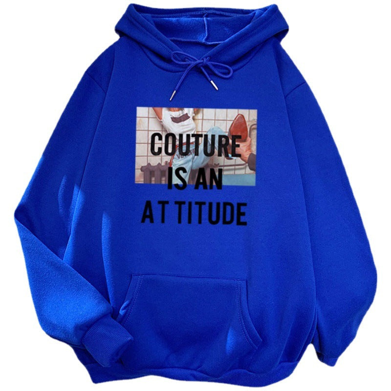 Kvinnors hoodie med modern uttalandedesign Mirla-Eva Jonsson
