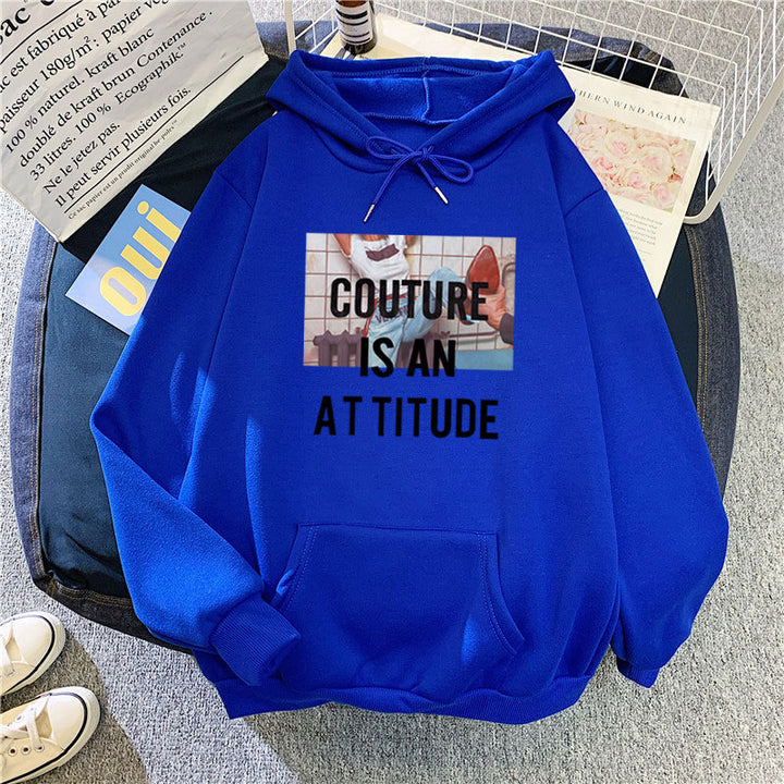 Kvinnors hoodie med modern uttalandedesign Mirla-Eva Jonsson