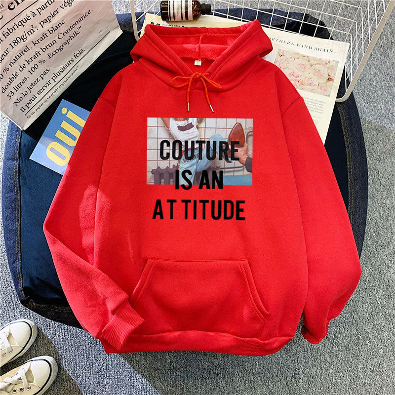 Kvinnors hoodie med modern uttalandedesign Mirla-Eva Jonsson
