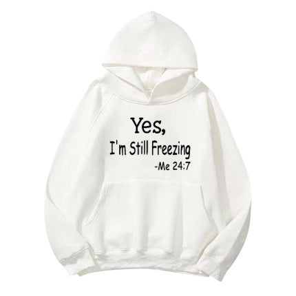 Kvinnors hoodie med motivationalt citat och bekväm passform Mirla-Eva Jonsson