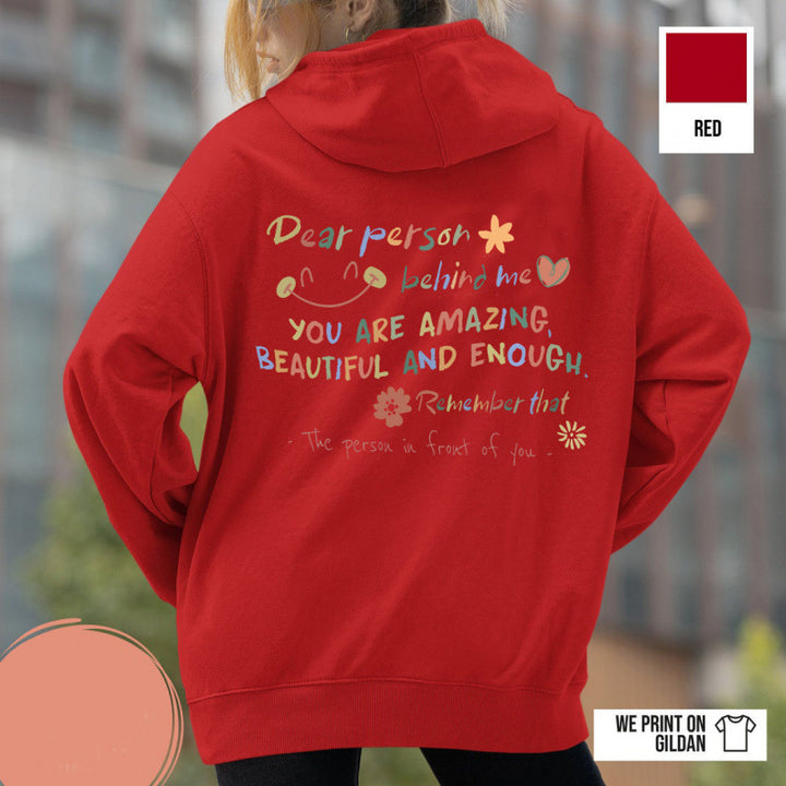 Kvinnors hoodie med motivationstryck och bekväm passform Mirla-Eva Jonsson