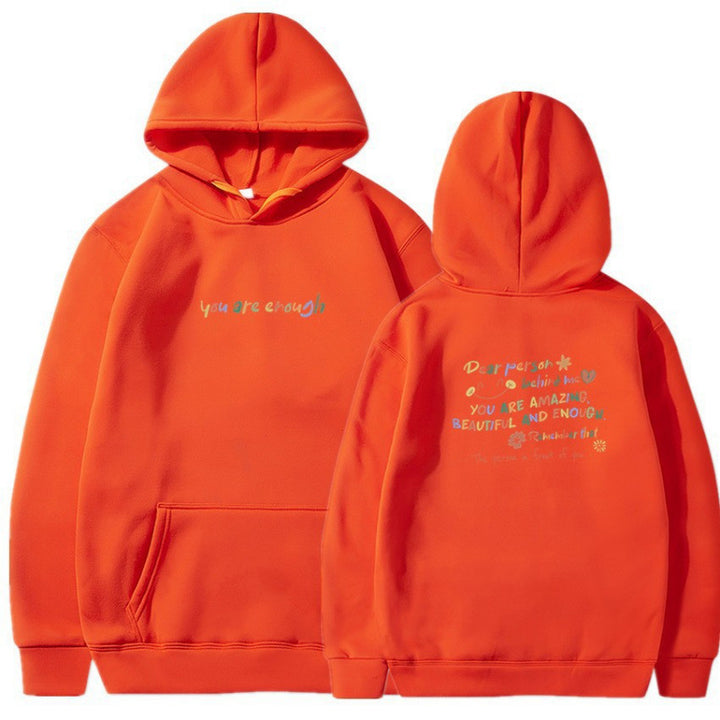 Kvinnors hoodie med motivationstryck och bekväm passform Mirla-Eva Jonsson