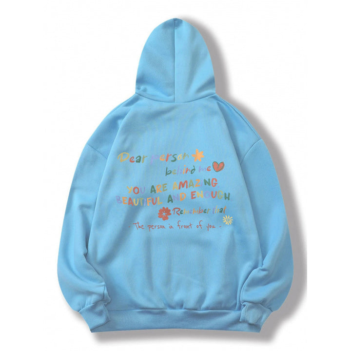 Kvinnors hoodie med motivationstryck och bekväm passform Mirla-Eva Jonsson