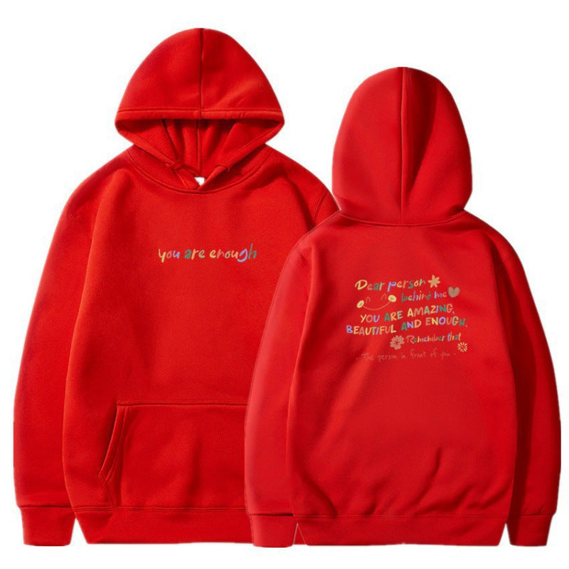 Kvinnors hoodie med motivationstryck och bekväm passform Mirla-Eva Jonsson