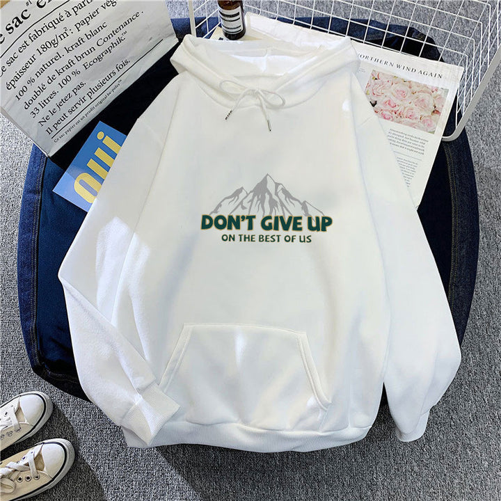 Kvinnors hoodie med motiverande bergsdesign Mirla-Eva Jonsson