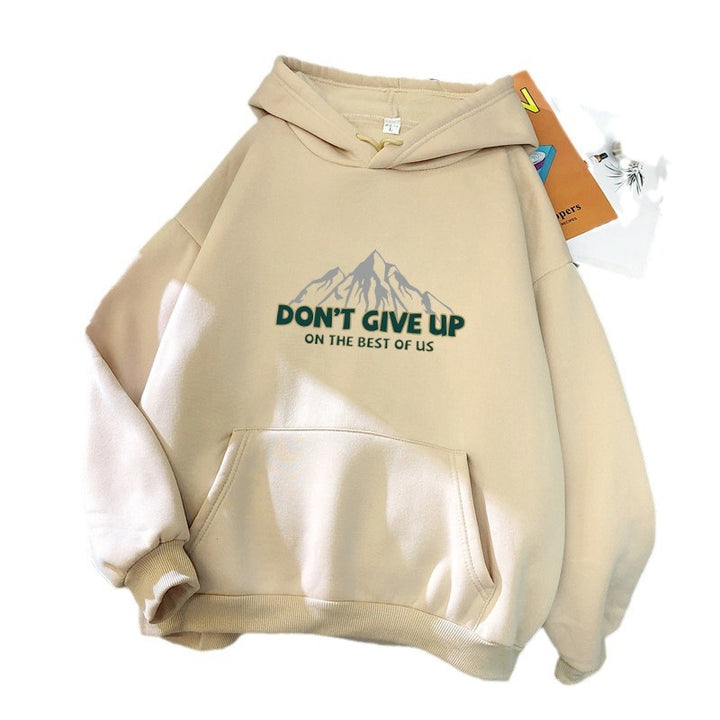 Kvinnors hoodie med motiverande bergsdesign Mirla-Eva Jonsson