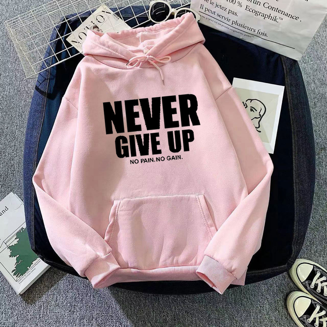 Kvinnors hoodie med motiverande text Mirla 1772613019-Eva Jonsson