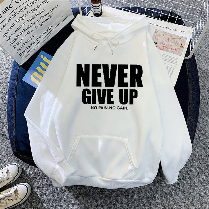 Kvinnors hoodie med motiverande text Mirla 1772613019-Eva Jonsson