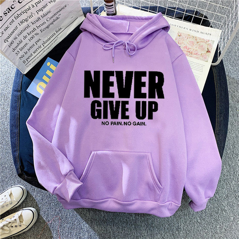 Kvinnors hoodie med motiverande text Mirla 1772613019-Eva Jonsson