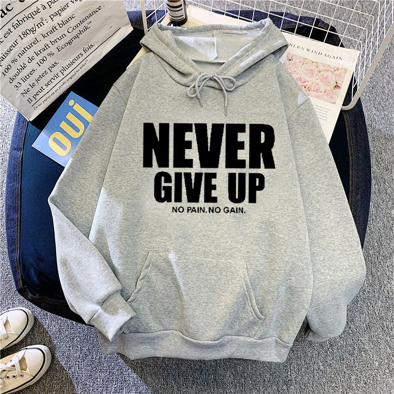 Kvinnors hoodie med motiverande text Mirla 1772613019-Eva Jonsson