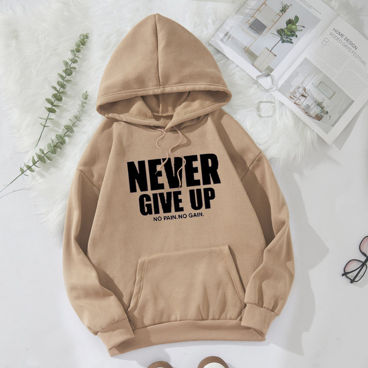 Kvinnors hoodie med motiverande text Mirla 1772613019-Eva Jonsson