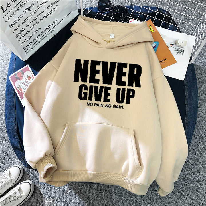 Kvinnors hoodie med motiverande text Mirla 1772613019-Eva Jonsson