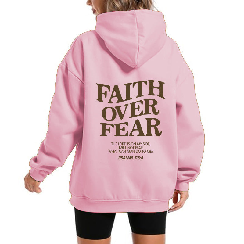 Kvinnors hoodie med motiverande text och bekväm passform Mirla-Eva Jonsson