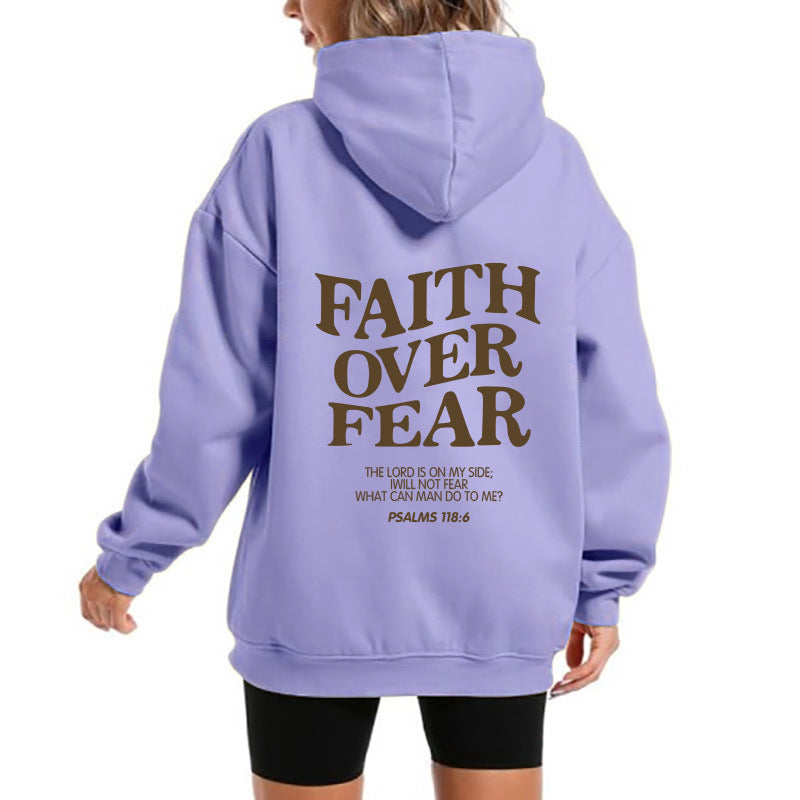 Kvinnors hoodie med motiverande text och bekväm passform Mirla-Eva Jonsson