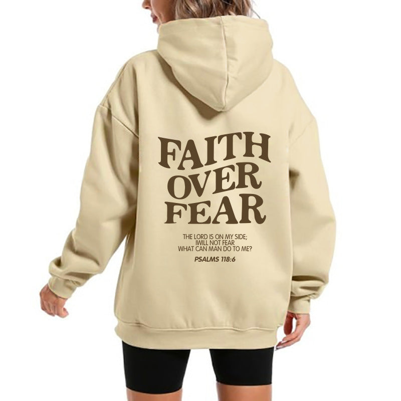 Kvinnors hoodie med motiverande text och bekväm passform Mirla-Eva Jonsson