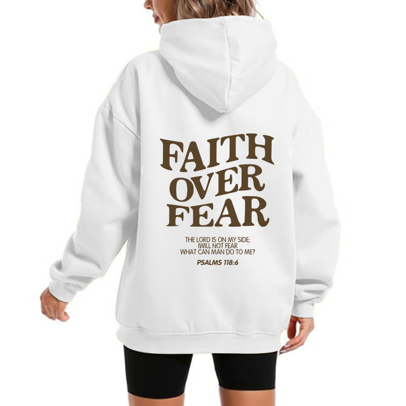 Kvinnors hoodie med motiverande text och bekväm passform Mirla-Eva Jonsson