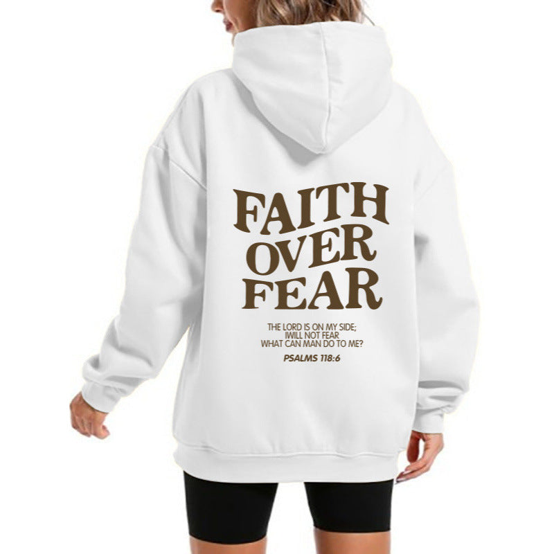 Kvinnors hoodie med motiverande text och bekväm passform Mirla-Eva Jonsson