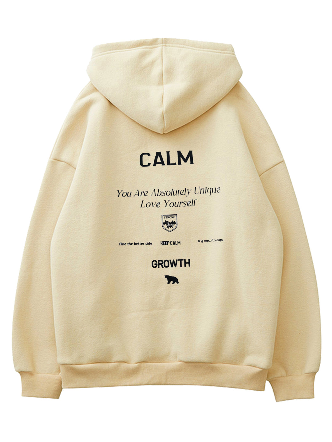Kvinnors hoodie med motiverande text och bekväm passform Mirla-Eva Jonsson