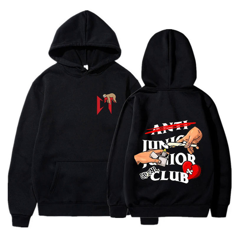Kvinnors hoodie med original grafisk design och bekväm passform Mirla-Eva Jonsson