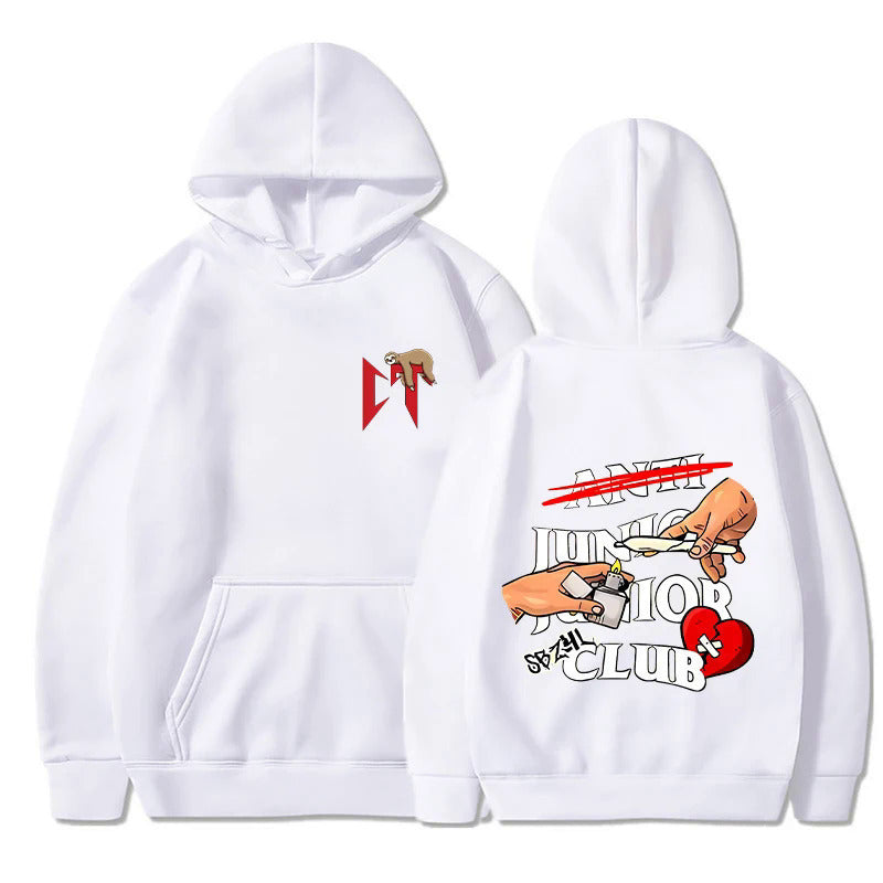 Kvinnors hoodie med original grafisk design och bekväm passform Mirla-Eva Jonsson