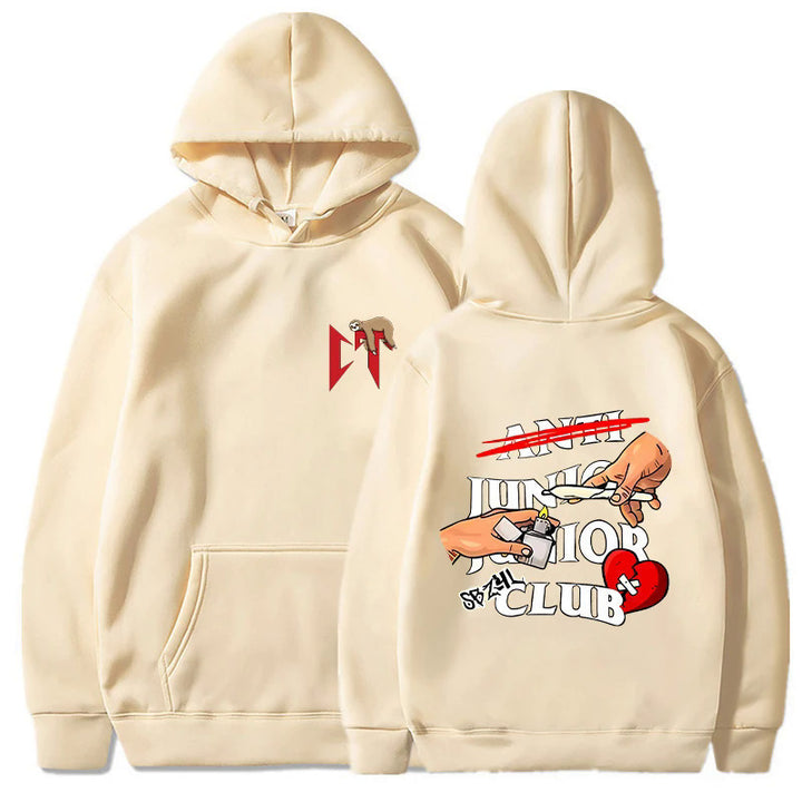 Kvinnors hoodie med original grafisk design och bekväm passform Mirla-Eva Jonsson
