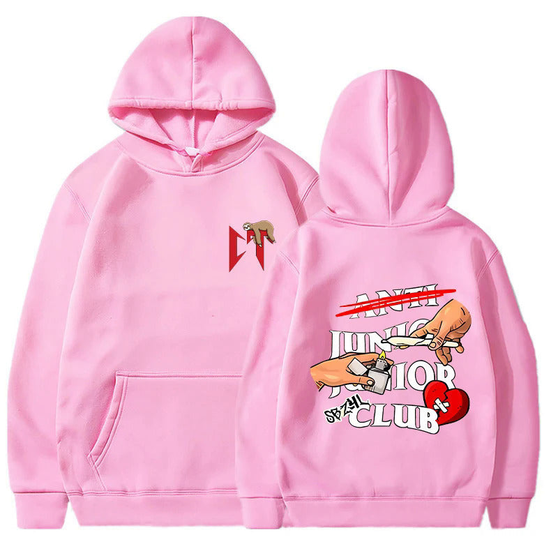Kvinnors hoodie med original grafisk design och bekväm passform Mirla-Eva Jonsson
