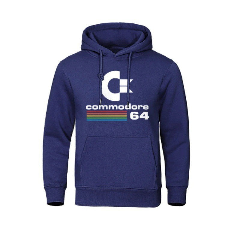 Kvinnors hoodie med retro datormotiv Mirla-Eva Jonsson