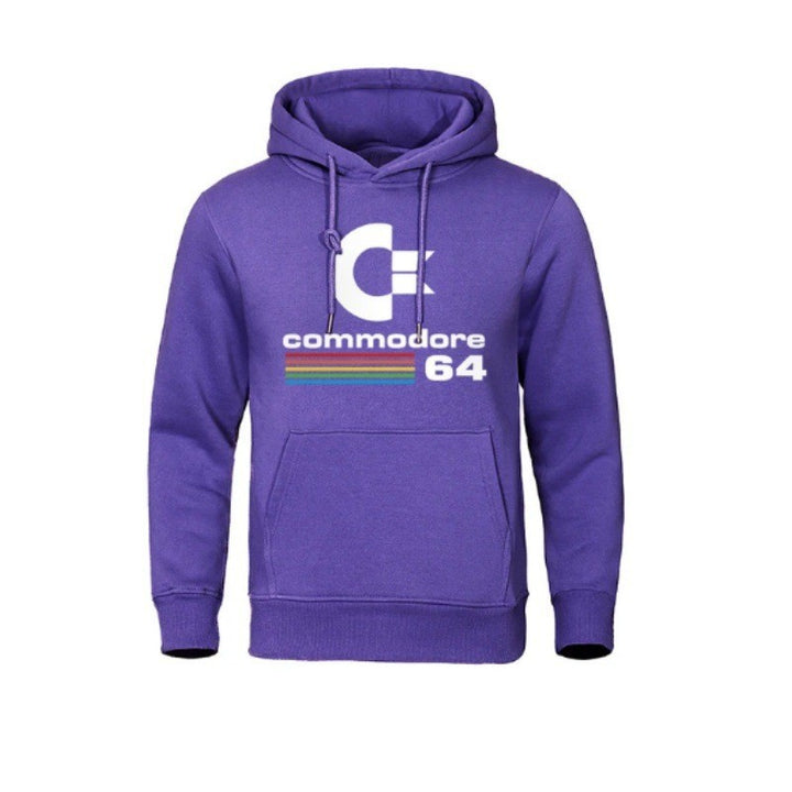 Kvinnors hoodie med retro datormotiv Mirla-Eva Jonsson