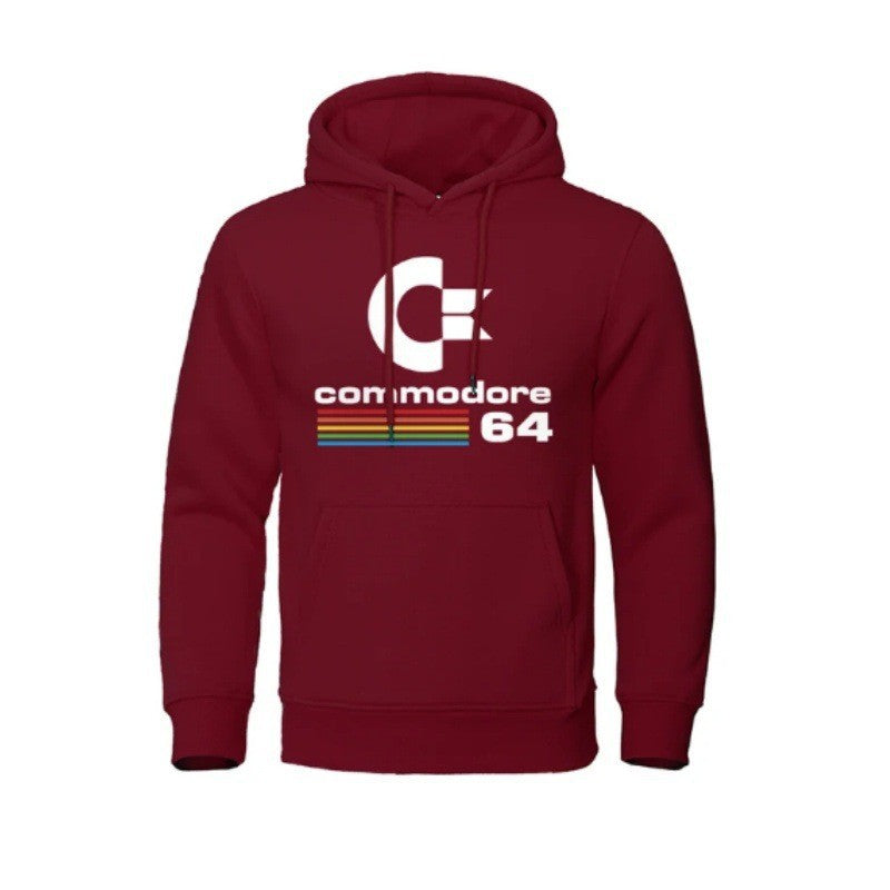 Kvinnors hoodie med retro datormotiv Mirla-Eva Jonsson