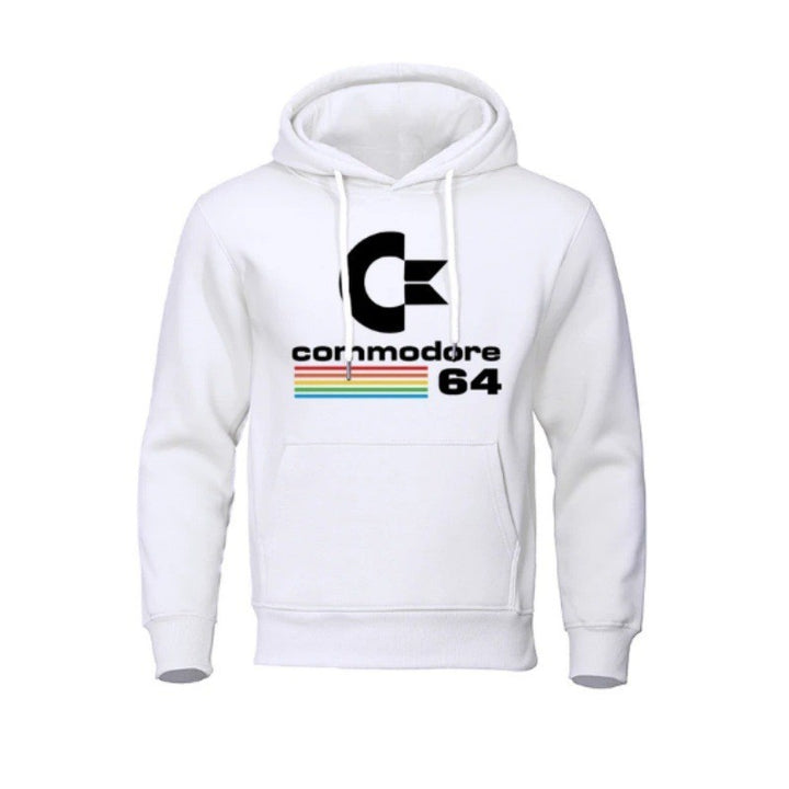 Kvinnors hoodie med retro datormotiv Mirla-Eva Jonsson