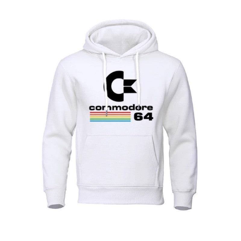 Kvinnors hoodie med retro datormotiv Mirla-Eva Jonsson