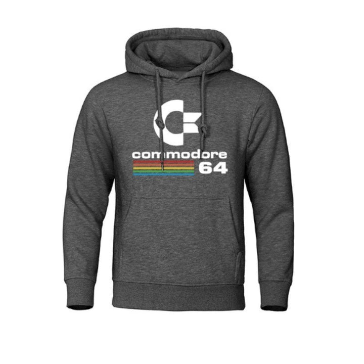 Kvinnors hoodie med retro datormotiv Mirla-Eva Jonsson
