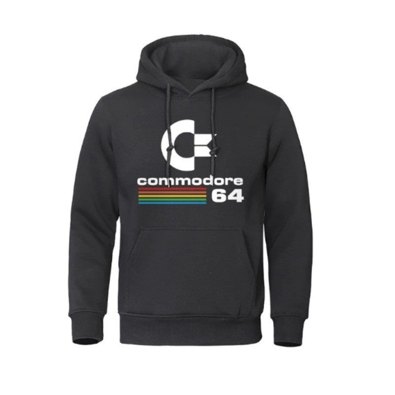 Kvinnors hoodie med retro datormotiv Mirla-Eva Jonsson