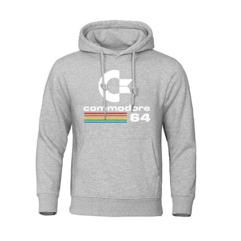 Kvinnors hoodie med retro datormotiv Mirla-Eva Jonsson