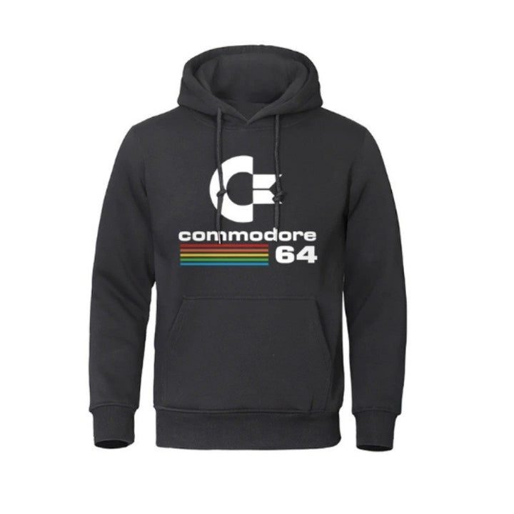 Kvinnors hoodie med retro datormotiv Mirla-Eva Jonsson
