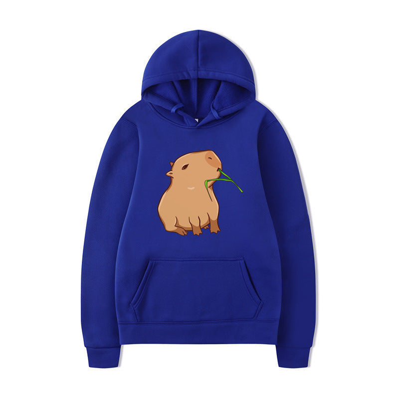 Kvinnors hoodie med rolig djurdesign och bekväm passform Mirla-Eva Jonsson