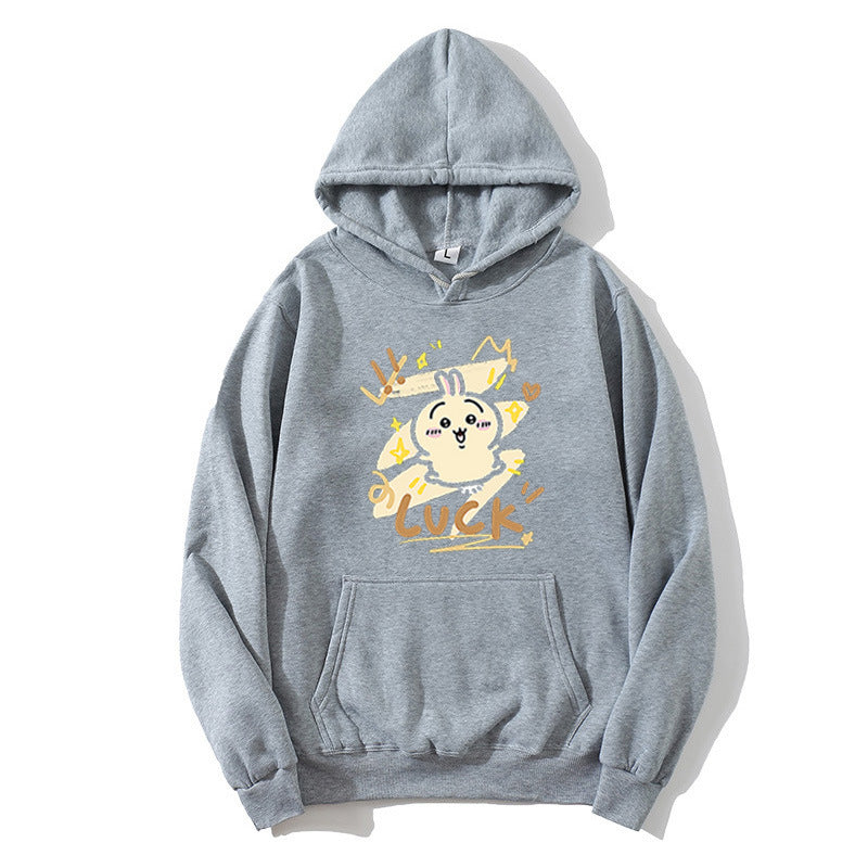 Kvinnors hoodie med rolig kanin design Mirla-Eva Jonsson