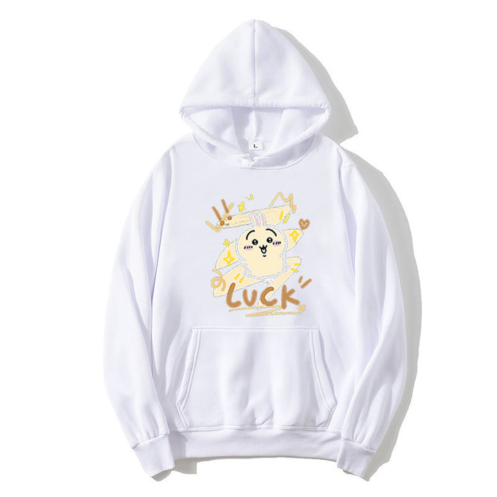 Kvinnors hoodie med rolig kanin design Mirla-Eva Jonsson